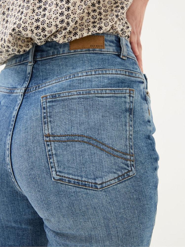 fat face Bisley Blue Denim Bermuda Shorts