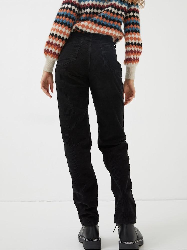 Fat Face Black Arden Boyfriend Cord Trousers