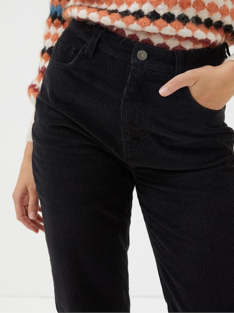 fat face Black Arden Boyfriend Cord Trousers