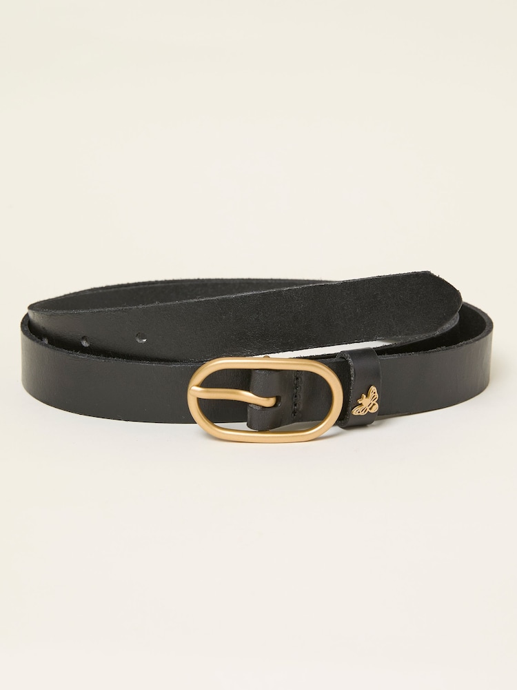 Fat Face Black Bee Stud Belt