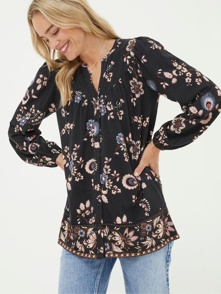 Fat Face Black Betty Fall Floral Tunic