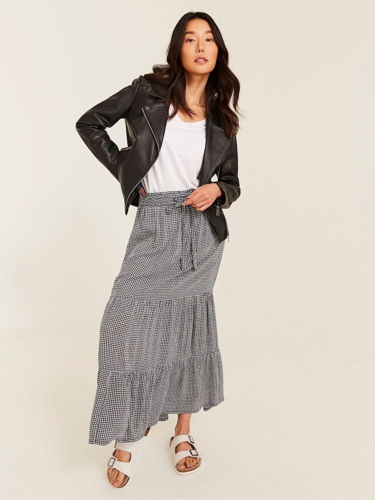 Fat Face Black Biker Bethany Jacket