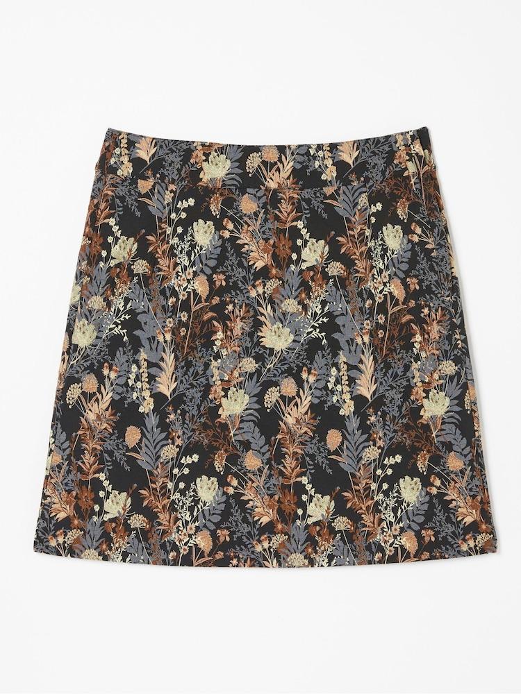 fat face Black Cally Jacquard Skirt