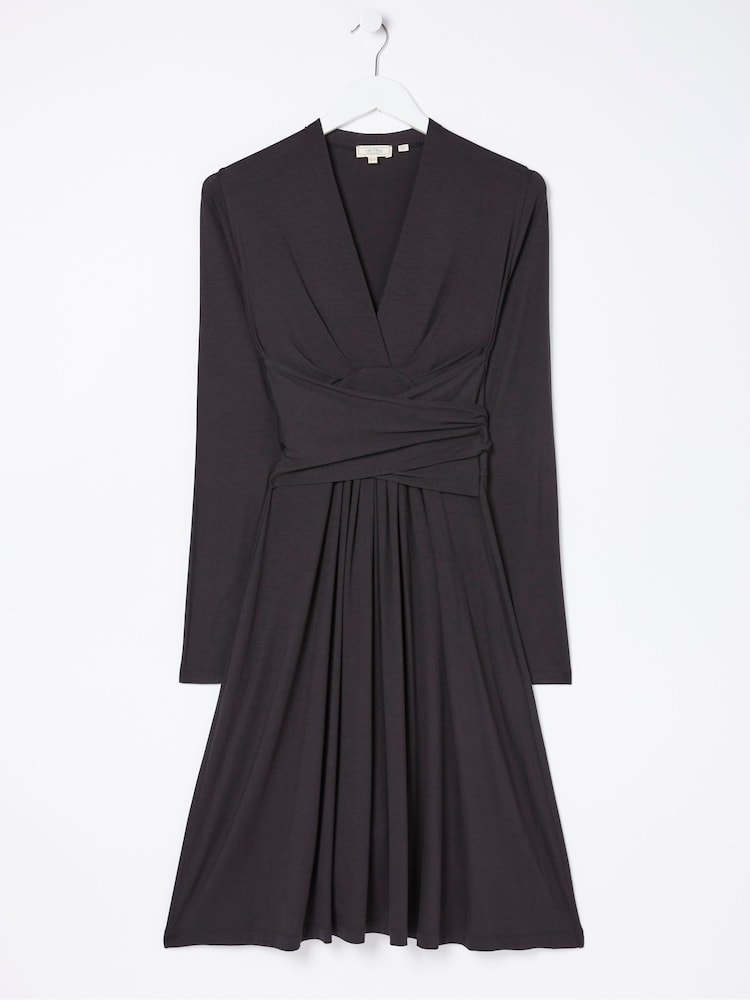 fat face Black Delphine Jersey Dress
