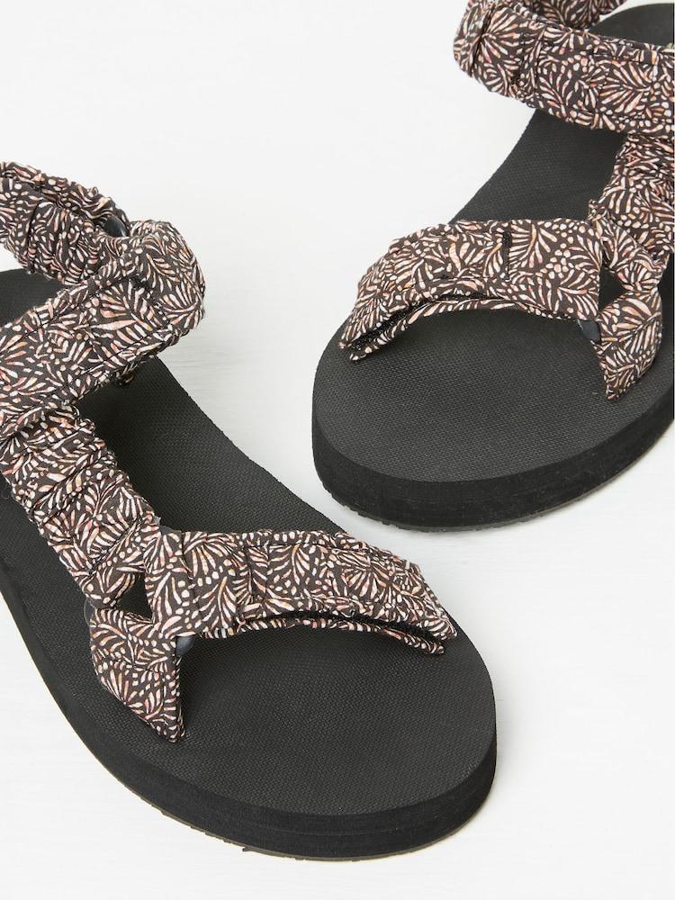 fat face Black Ettie Walking Sandals