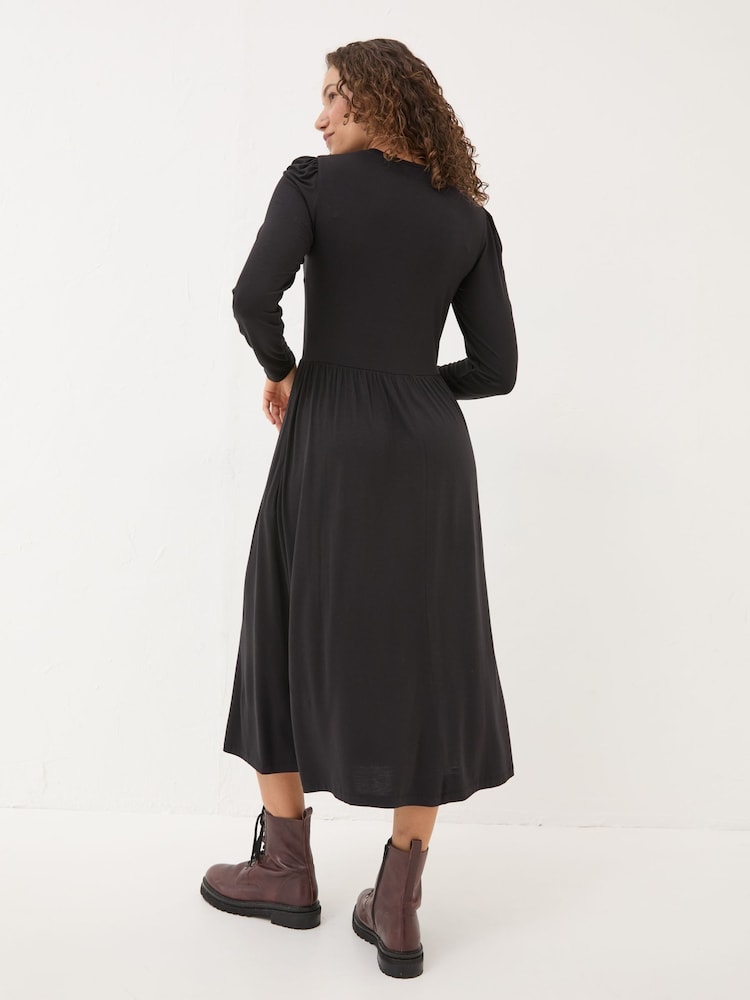 Fat Face Black Fia Dress