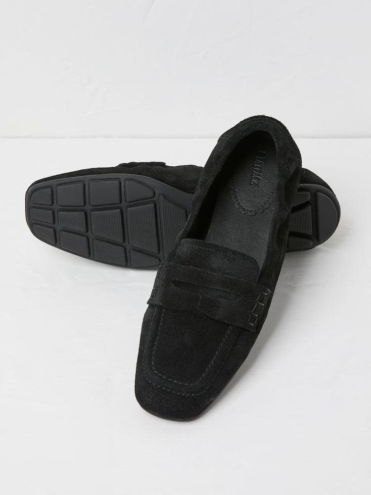 fat face Black Flexible Loafer