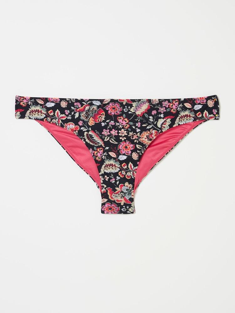 fat face Black Historical Floral Bikini Bottoms