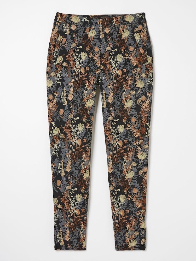 fat face Black Isobelle Jacquard Trousers