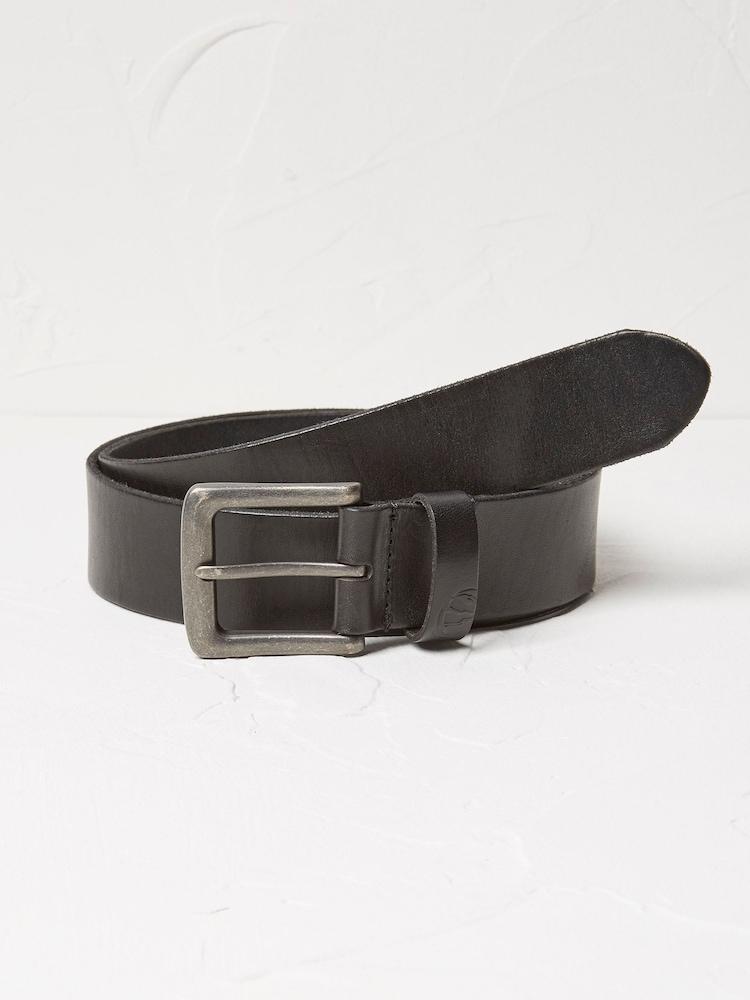 Fat Face Black Italian Leather Belt