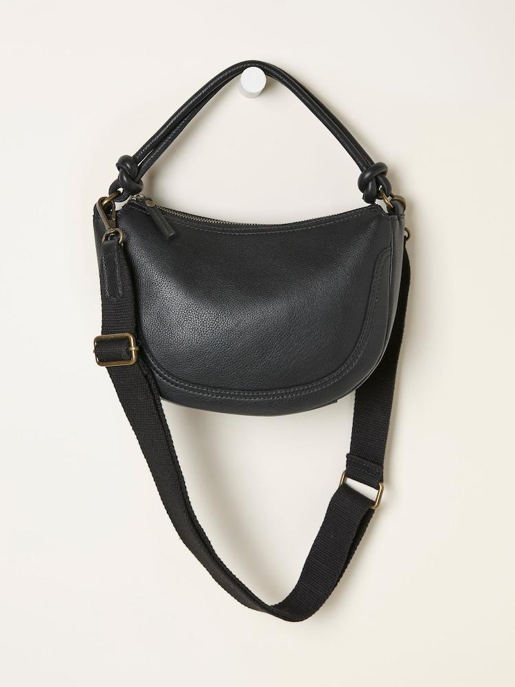 Fat Face Black Knot Handle Bag