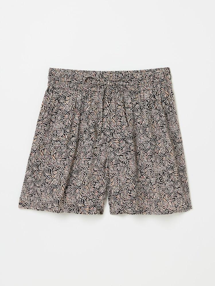 fat face Black Leaf Dot Flippy Shorts