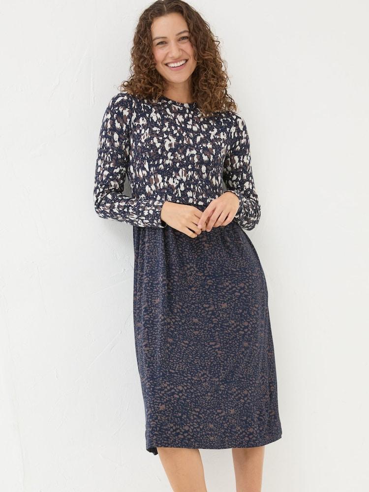 Fat Face Black Noa Mark Make Dress