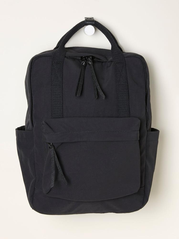 Fat Face Black Nylon Backpack