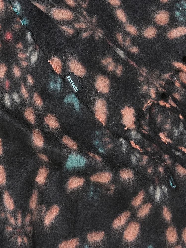 fat face Black Printed Midweight Scarf