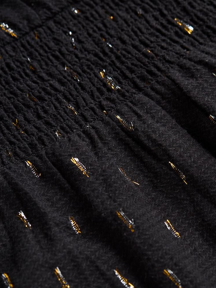 fat face Black Rosie Midi Dress