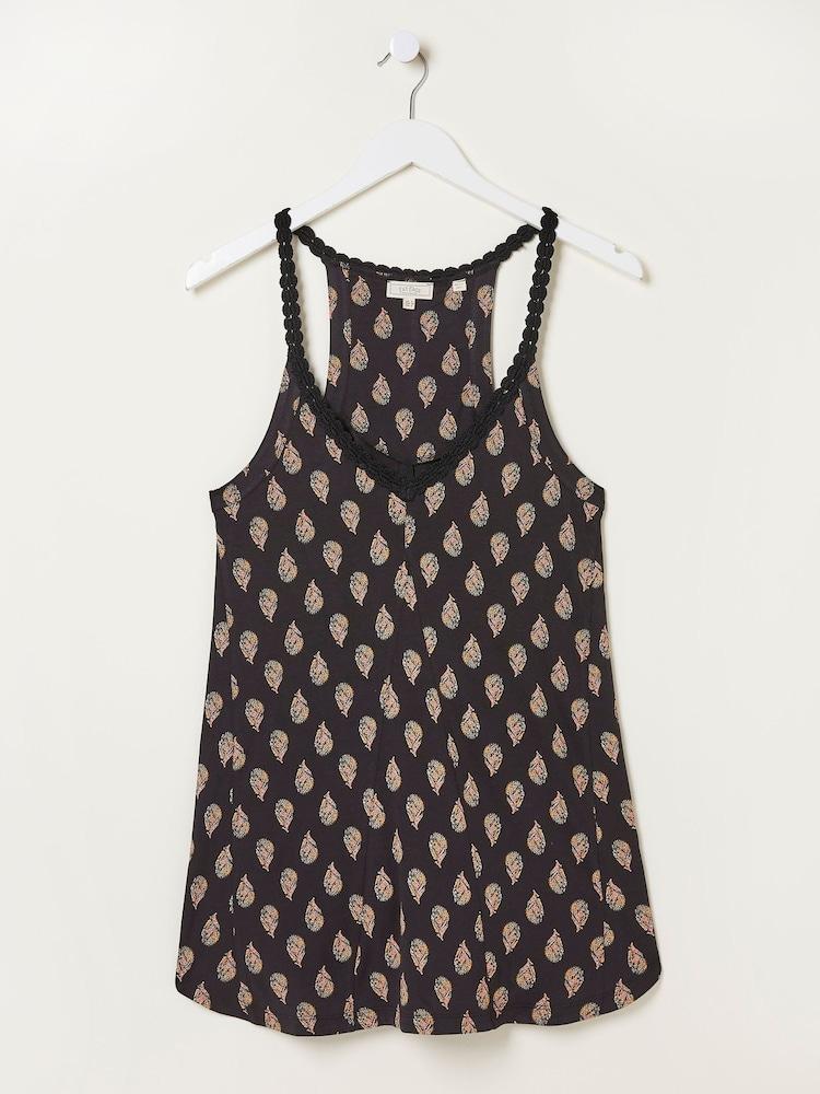 fat face Black Rosie Tunic Vest