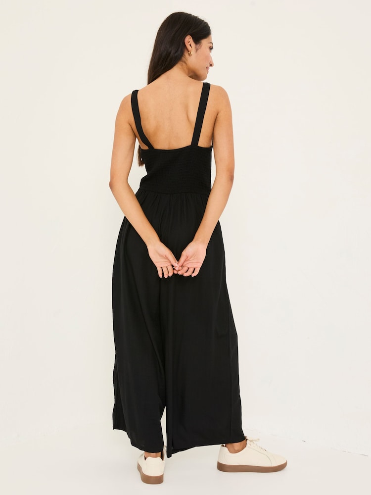 Fat Face Black Ruby Jumpsuit