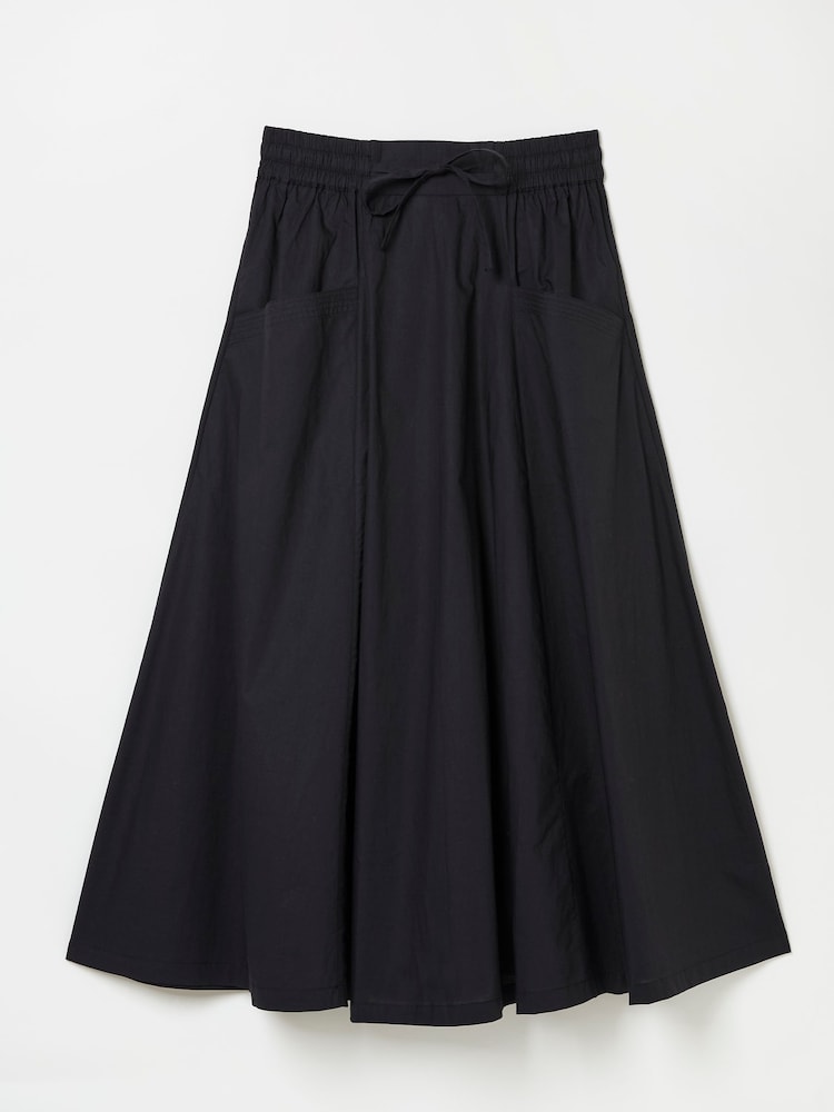 fat face Black Sulli Poplin Skirt