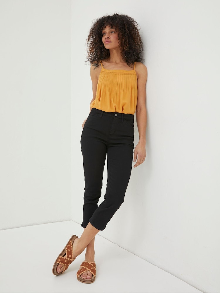 Fat Face Black Sway Capri Jeans