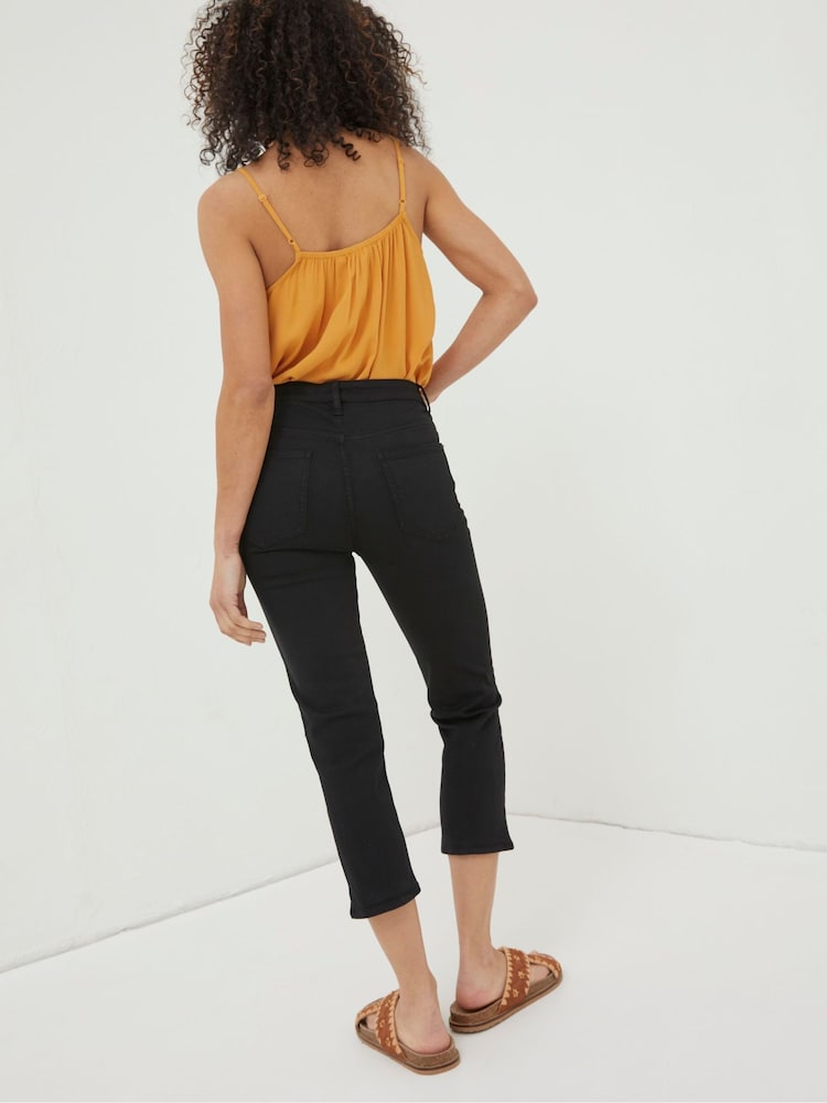 Fat Face Black Sway Capri Jeans