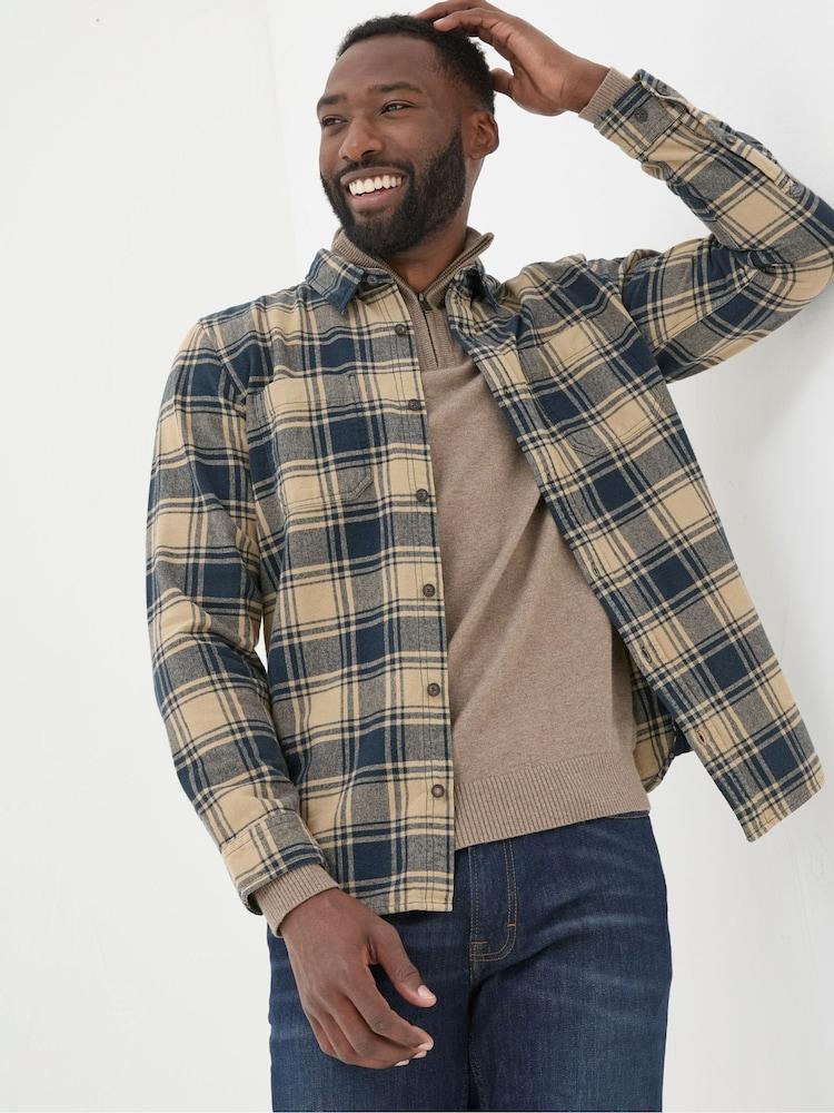 Fat Face Blake Blue Buffalo Check Shirt