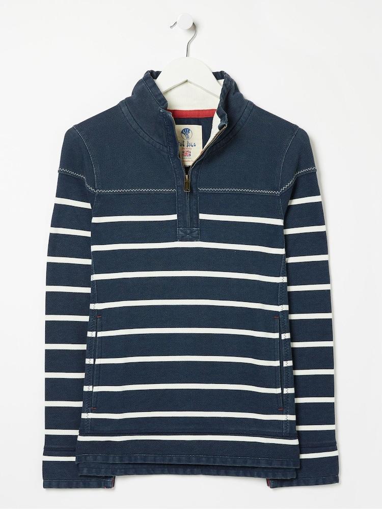 fat face Blue Airlie Classic Breton Sweatshirt