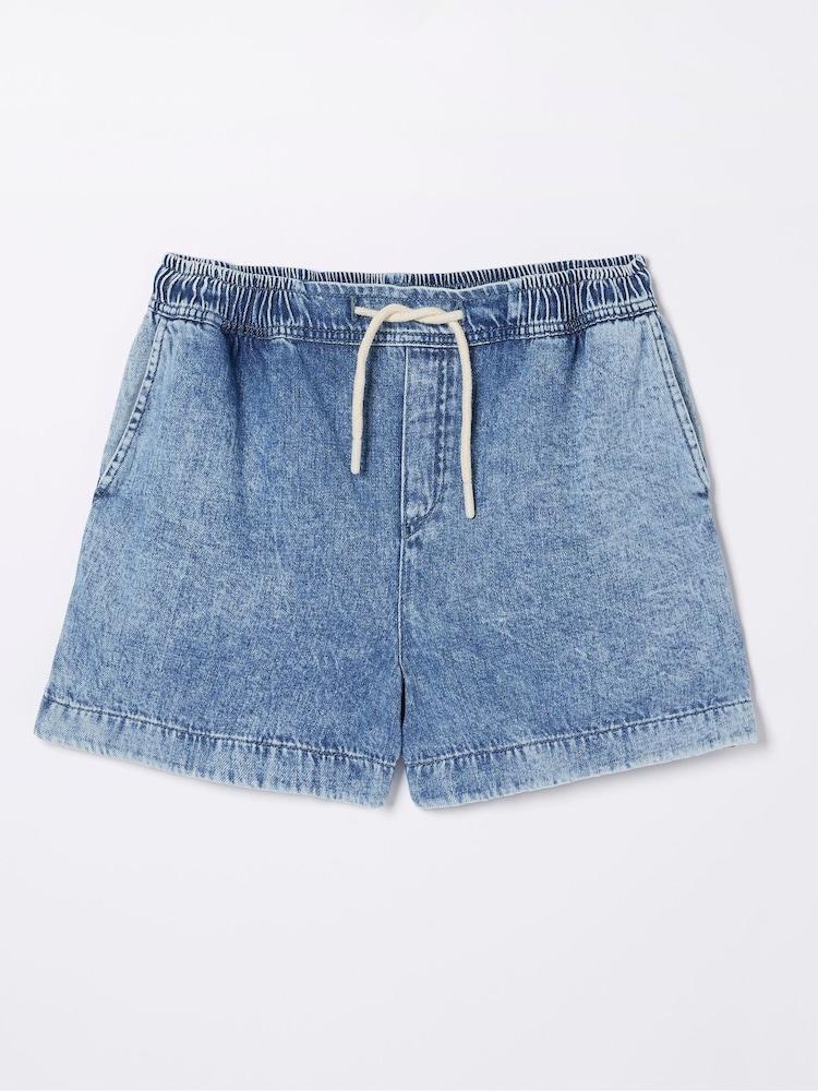 fat face Blue Ashby Pull-On Denim Shorts