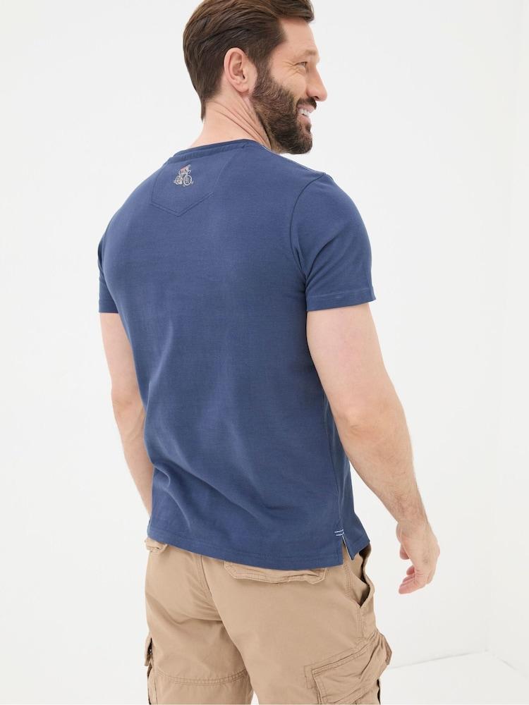 Fat Face Blue Bike Nations T-Shirt