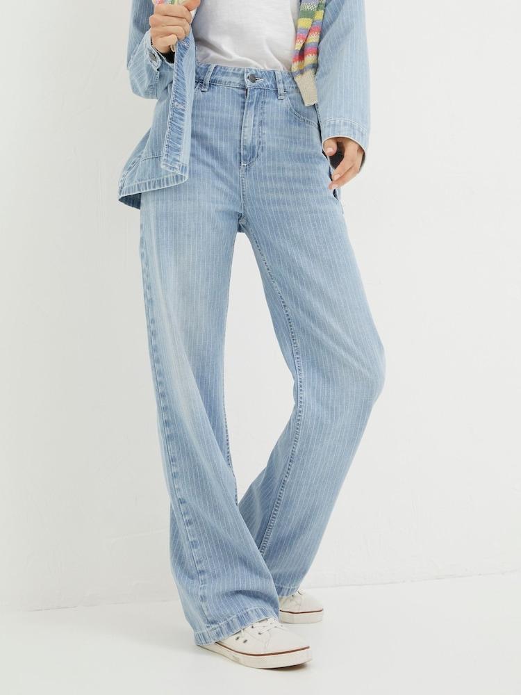Fat Face Blue Blue Salle Stripe Jeans