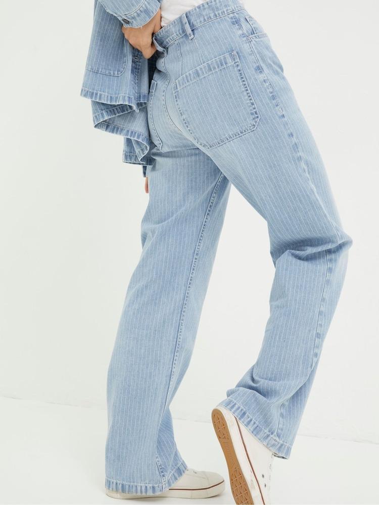 Fat Face Blue Blue Salle Stripe Jeans