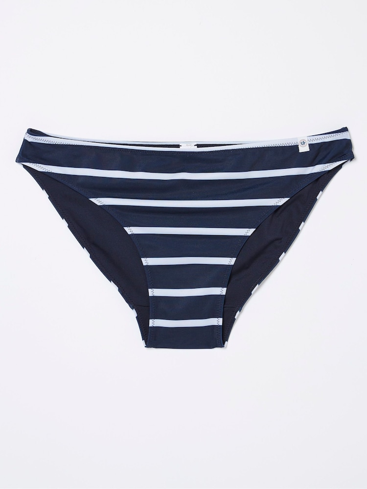 fat face Blue Breton Bikini Bottoms