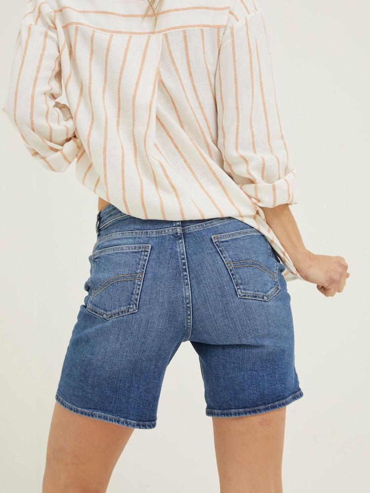 Fat Face Blue Darley Denim Shorts