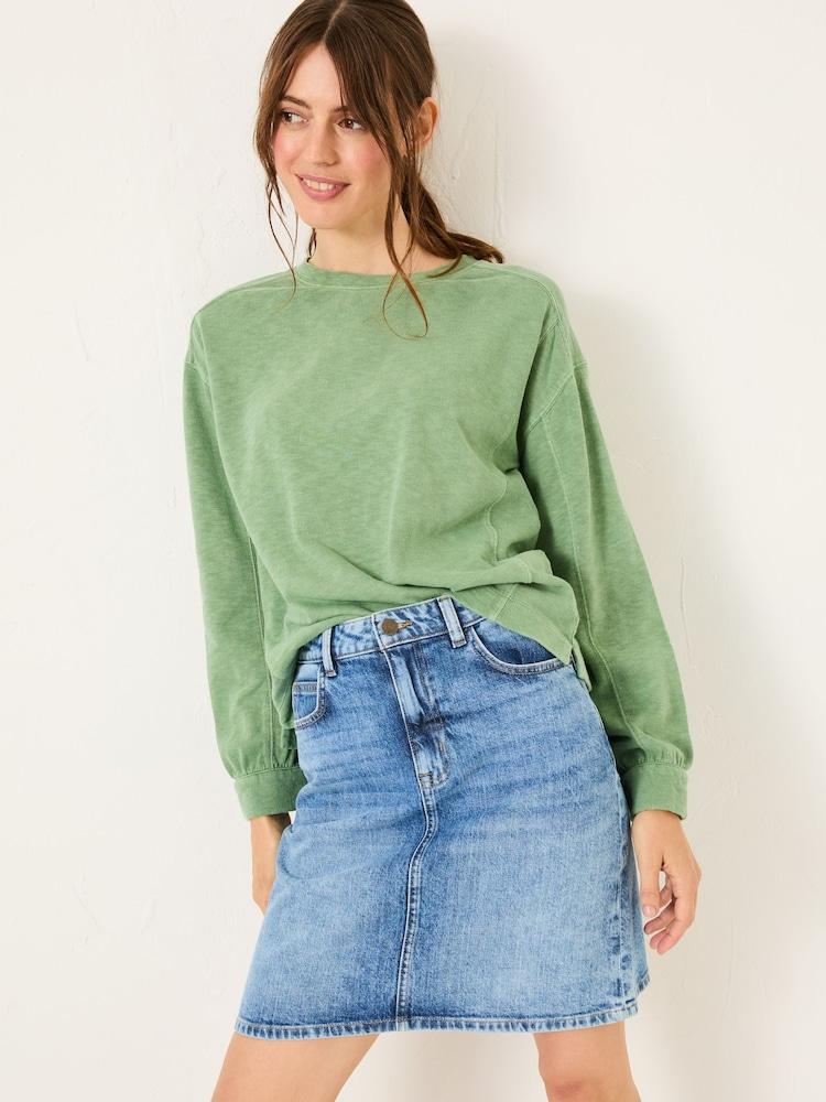 Fat Face Blue Denim Hattie Skirt
