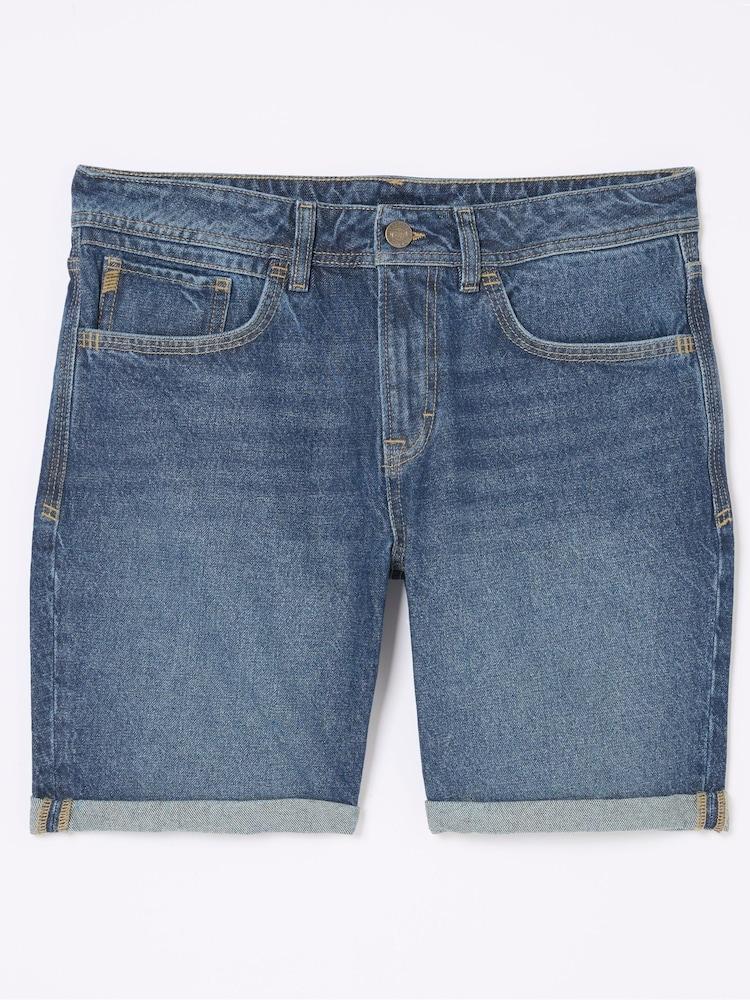 fat face Blue Denim Shorts
