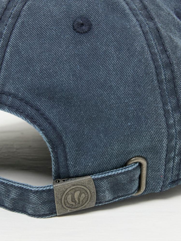 Fat Face Blue Embroidered Sun 100% Cotton Cap