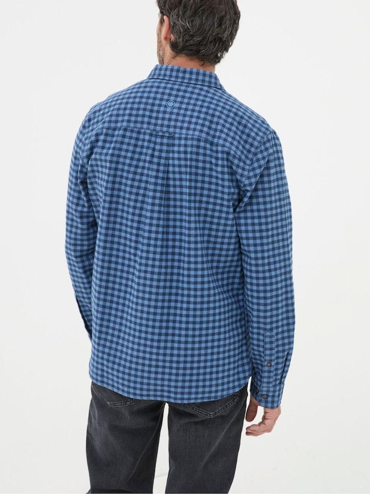 Fat Face Blue Everly Gingham Shirt