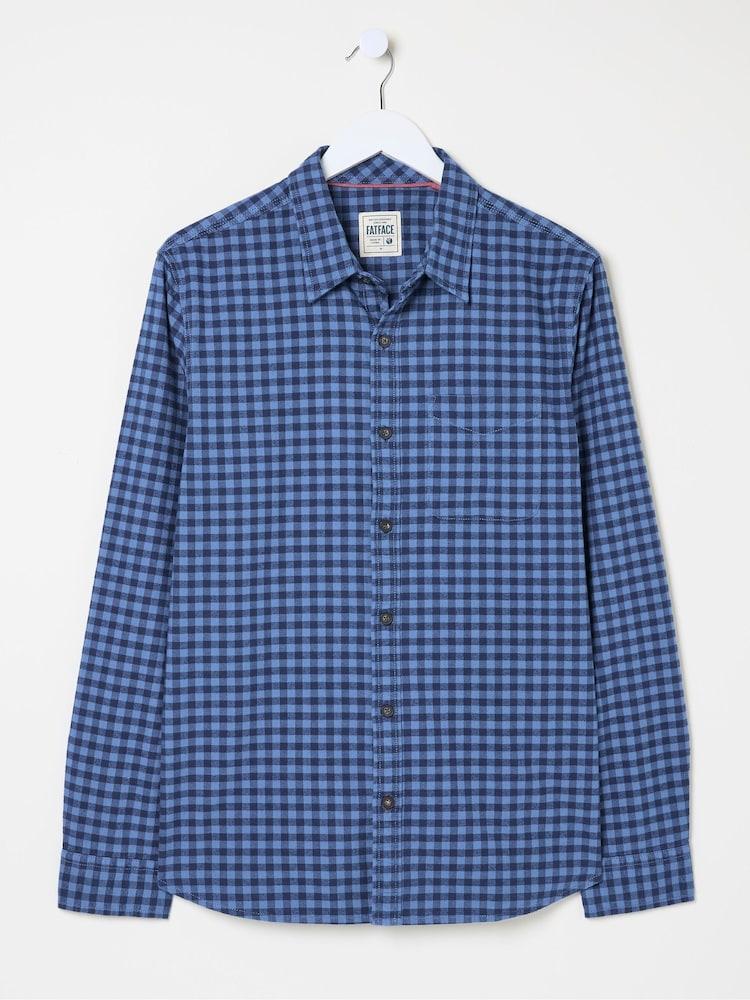 fat face Blue Everly Gingham Shirt