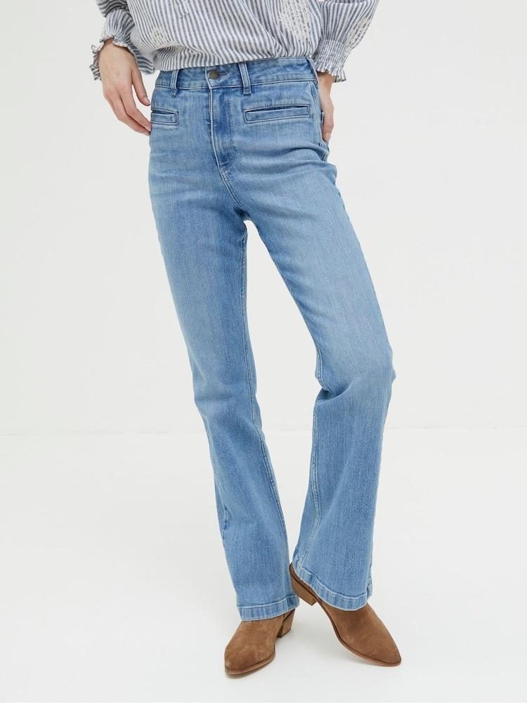Fat Face Blue Fly Flare Jeans