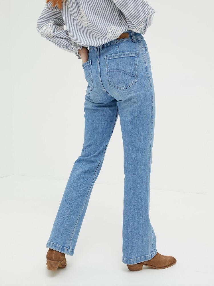 Fat Face Blue Fly Flare Jeans