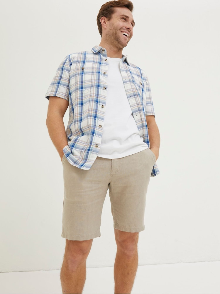 Fat Face Blue Gibbard Check Shirt