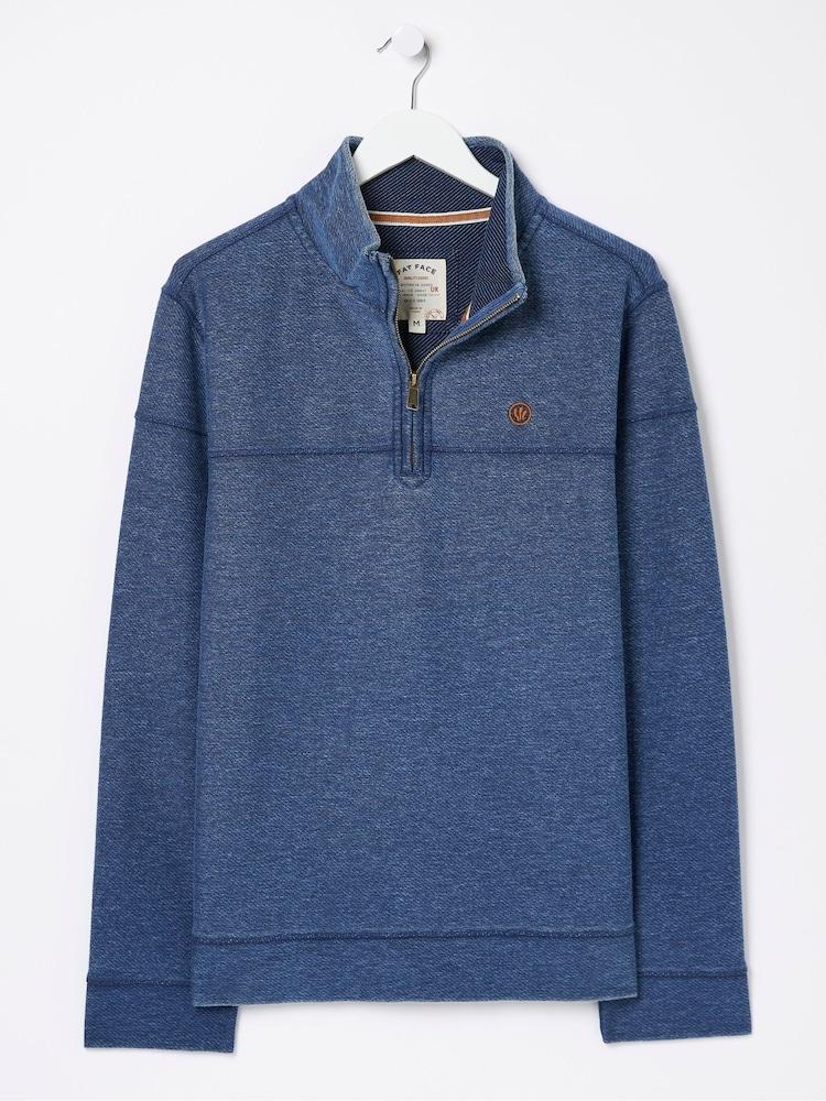 fat face Blue Half Neck Sweatshirt