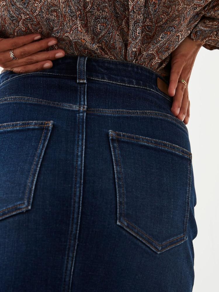 fat face Blue Hope Denim Skirt