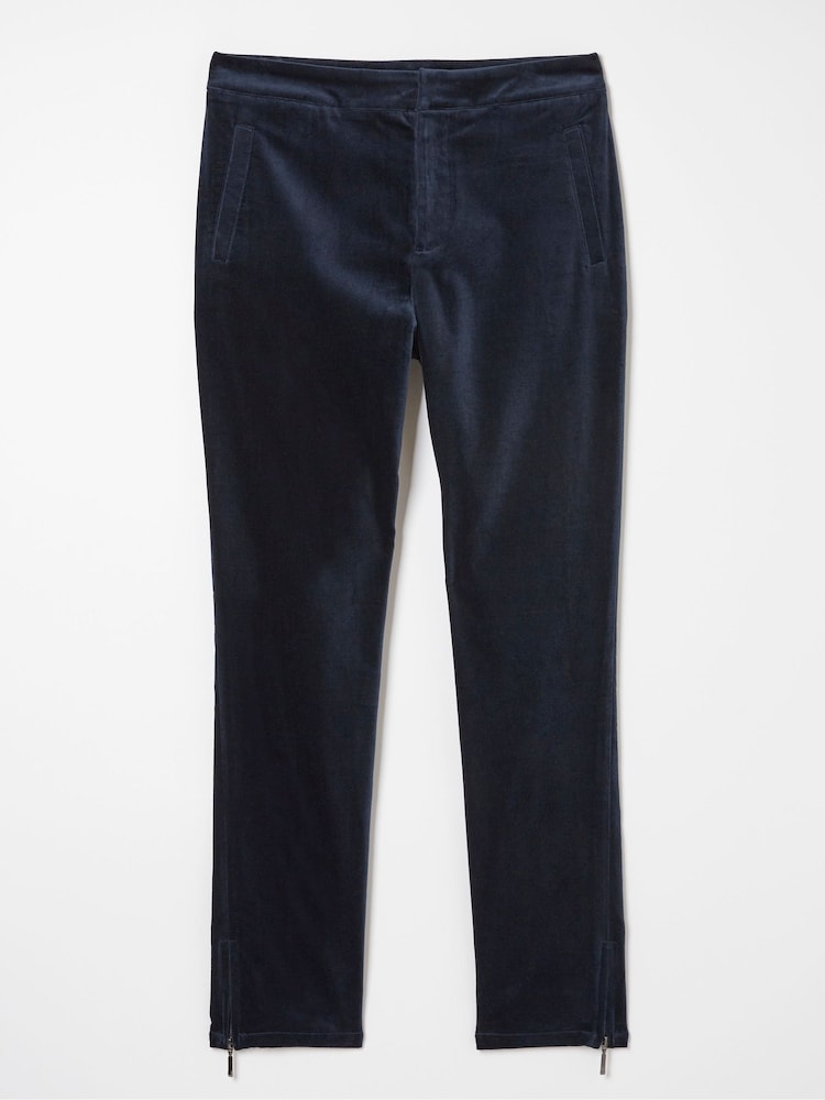fat face Blue Isobelle Velvet Trousers