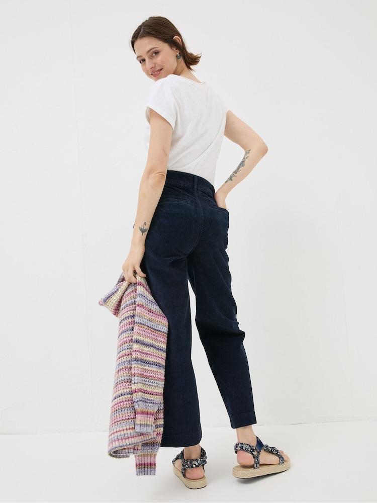 Fat Face Blue Keswick Cord Trousers