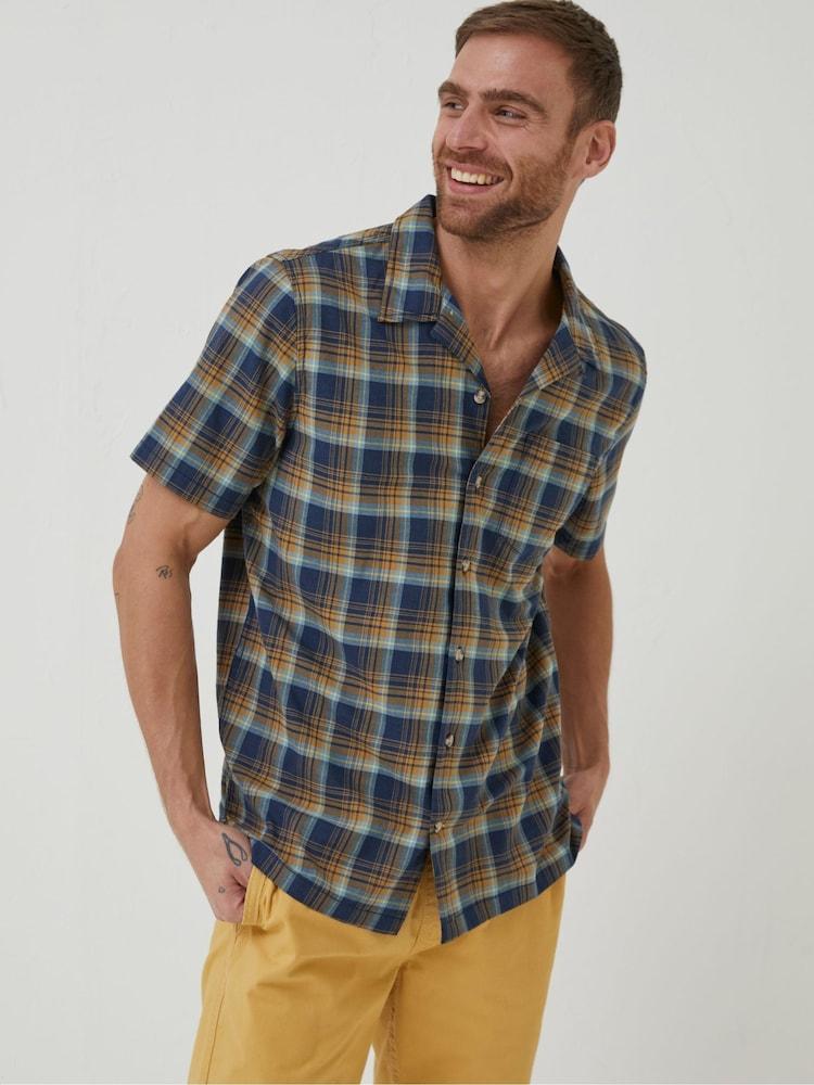 Fat Face Blue Kilcoy Check Shirt