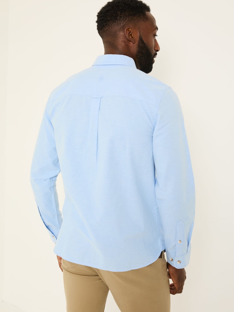 Fat Face Blue Long Sleeve Oxford Shirt