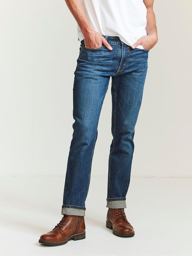 Fat Face Blue Mid Wash Denim Slim Jeans
