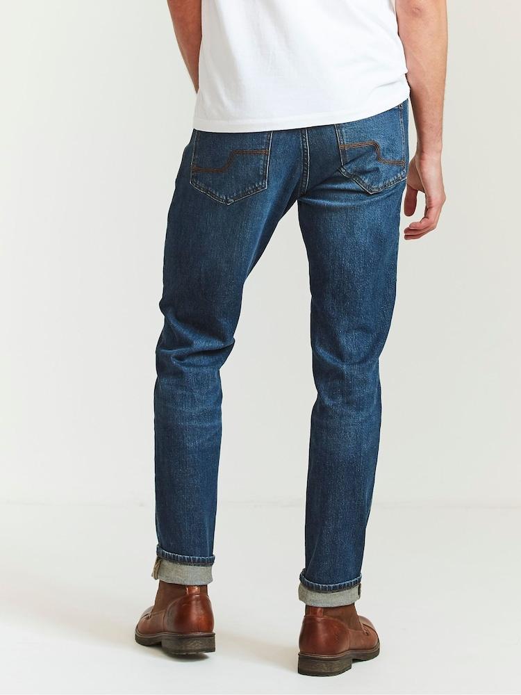Fat Face Blue Mid Wash Denim Slim Jeans