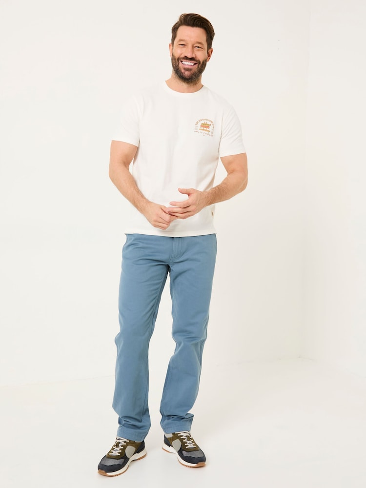 Fat Face Blue Modern Coastal Chinos